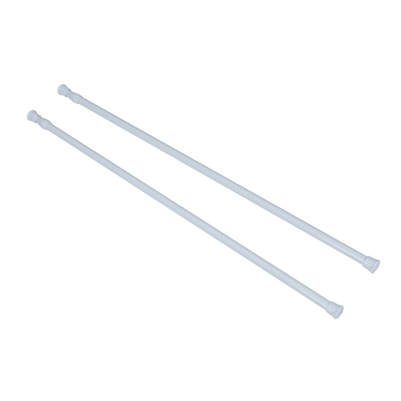 Adjustable Length Spring Loaded Tension Curtain Rod for Window Kitchen, Bathroom