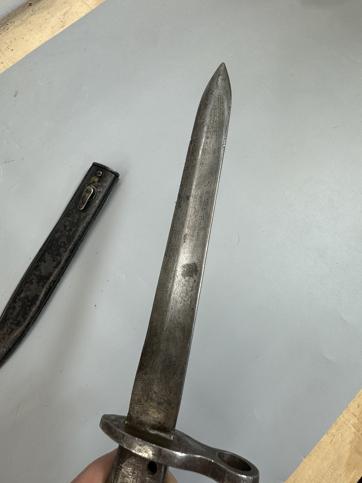 WWI German Made Turkish M1903 Mauser Rifle M1916 Ersatz Bayonet & Scabbard/p14