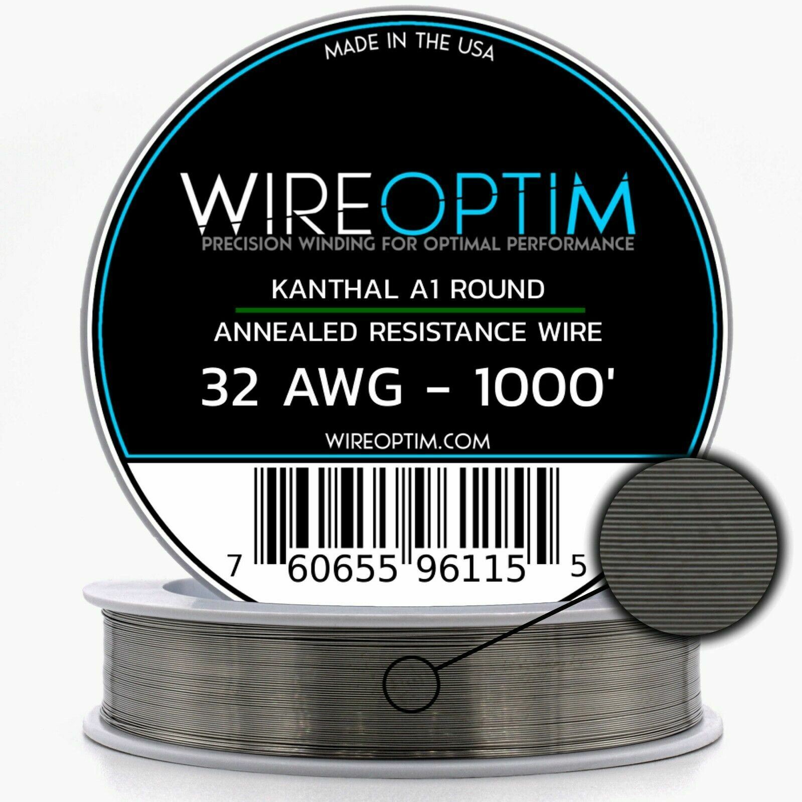 Kanthal A1 16 18 20 21 22 23 24 25 26 27 28 29 30 31 32 34 36 38 40 AWG 25-1000'