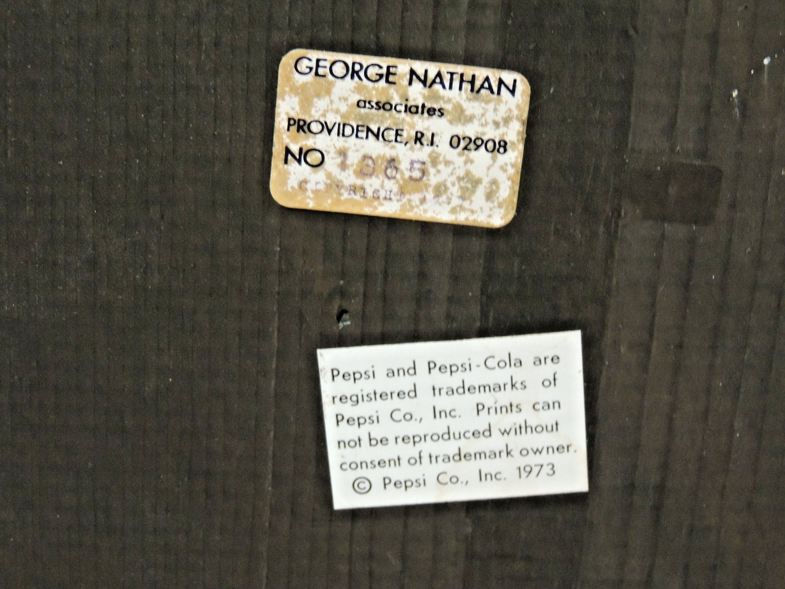 VINTAGE 1973 PEPSI COLA WOODEN ADVERTISING THERMOMETER FANCY LADY in BAR, WORKS!