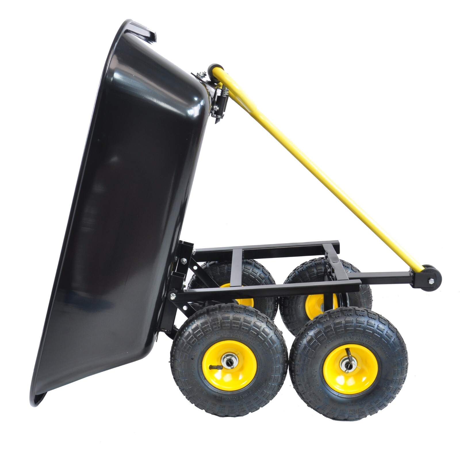 Wheelbarrow Heavy Duty Wagon Garden Cart Yard Dump Lawn Utility Outdoor Steel