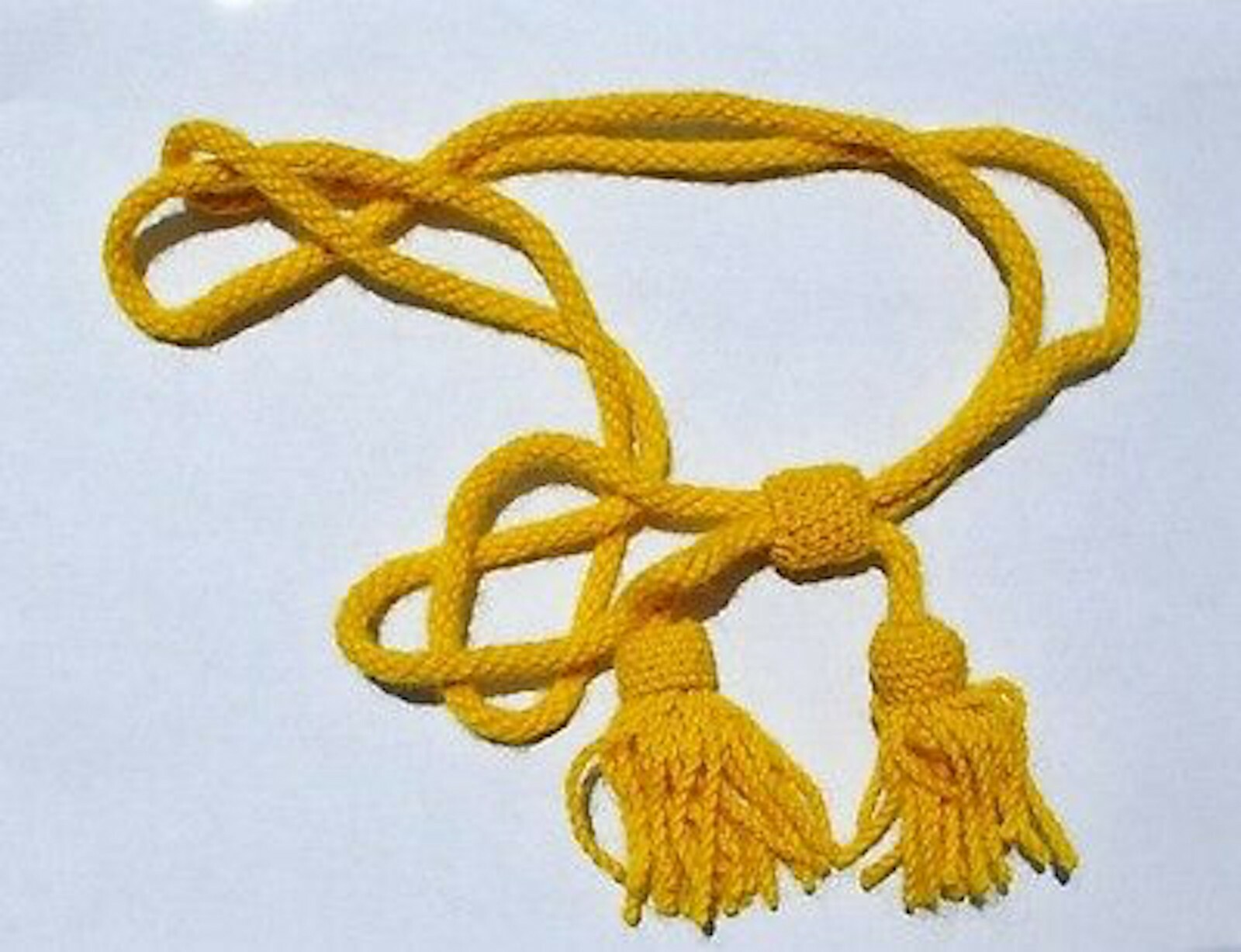 Civil War Union Army Yellow Wool Cavalry Engineers Hat Cord