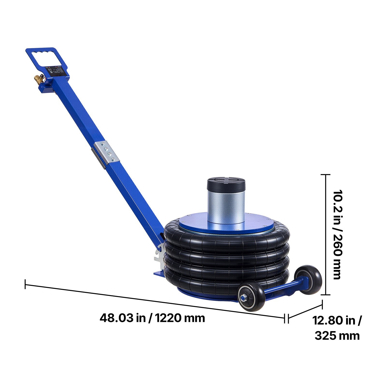 Uimoso 4-layer Airbag Air Jack 6Ton/13227 lbs Pneumatic Jack w/Heightened Column
