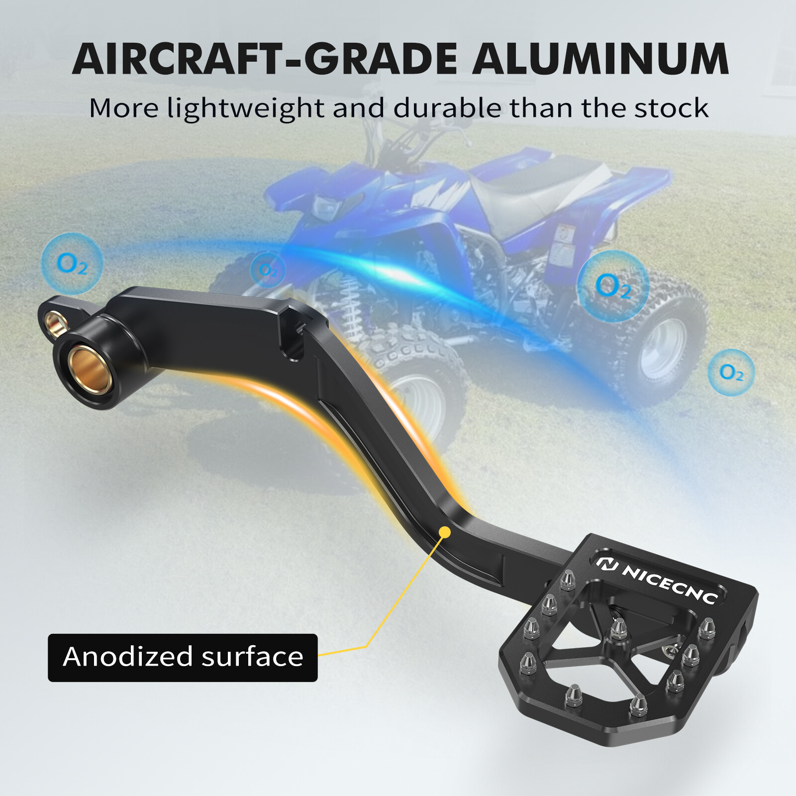 Adjustable Rear Brake Pedal Lever For Yamaha YFZ450X 2010-2011 YFZ450R 2009-2024