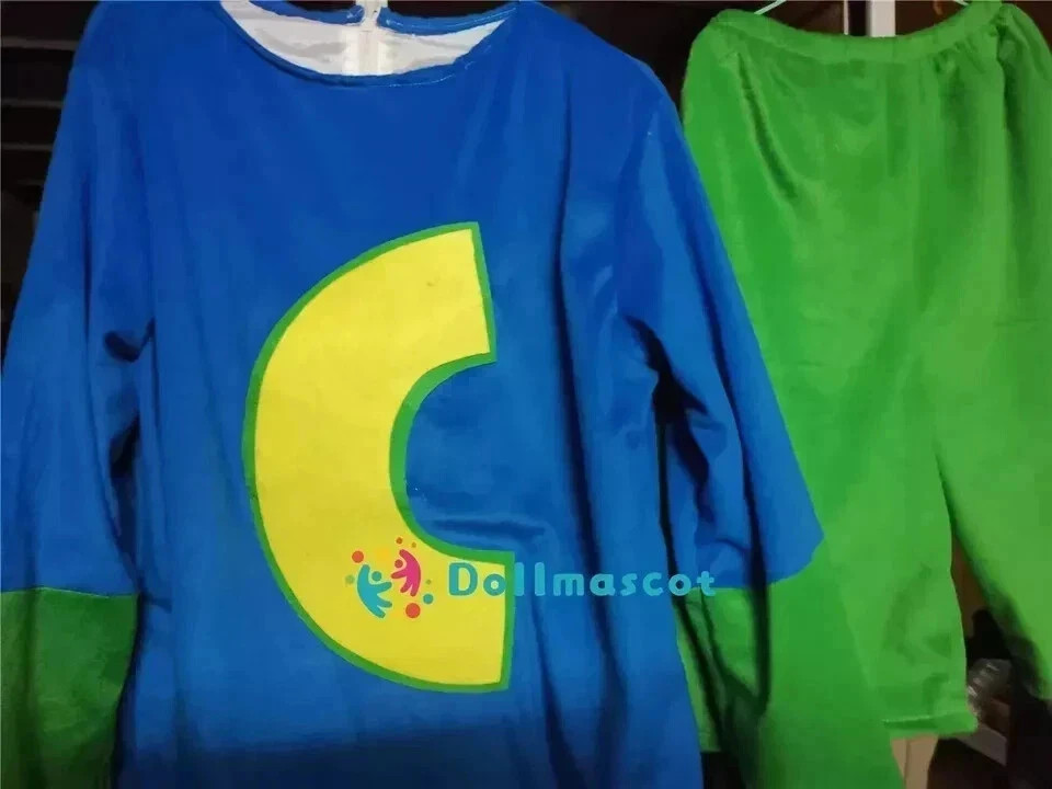 Adult Chuck E.Cheese Mascot Costume Suits Cartoon Character Halloween Party