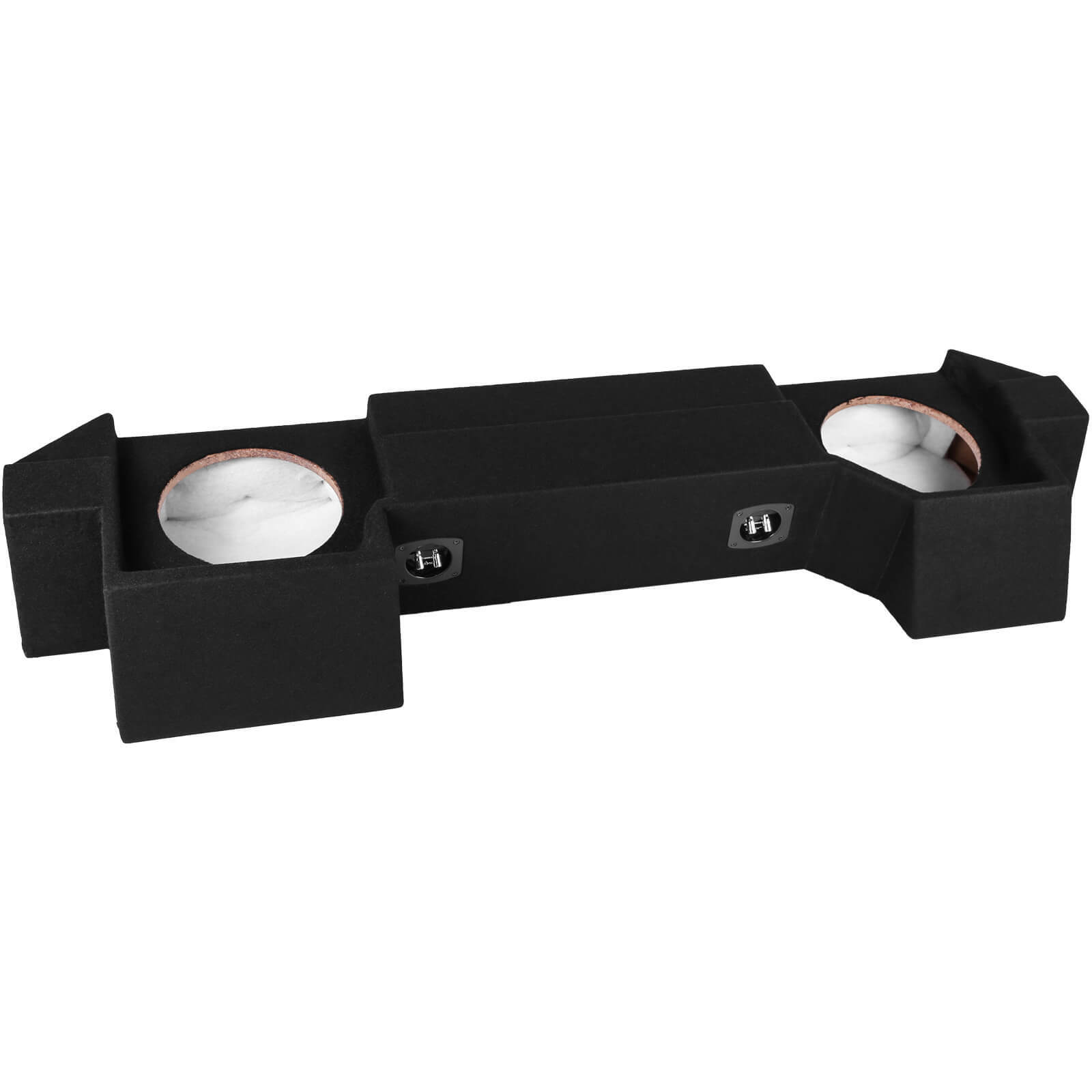 Fits 2019-UP Ram 1500 Crew Cab Dual 10" Down-Firing Subwoofer Box