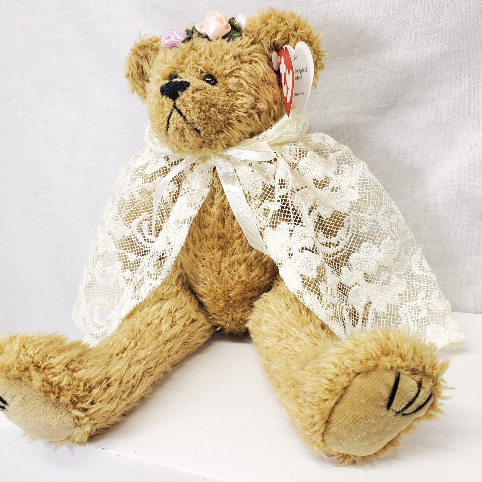 Ty Eve You're the Apple of My Eye Bear 13" Plush Soft Toy Stuffed Animal