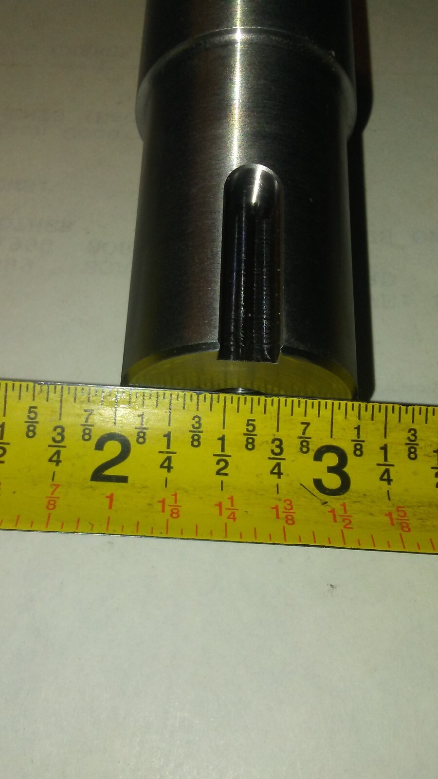 Crank shaft Adapter Taper to 1 1/8" In. 1/4 key Briggs & Stratton Vanguard 37hp