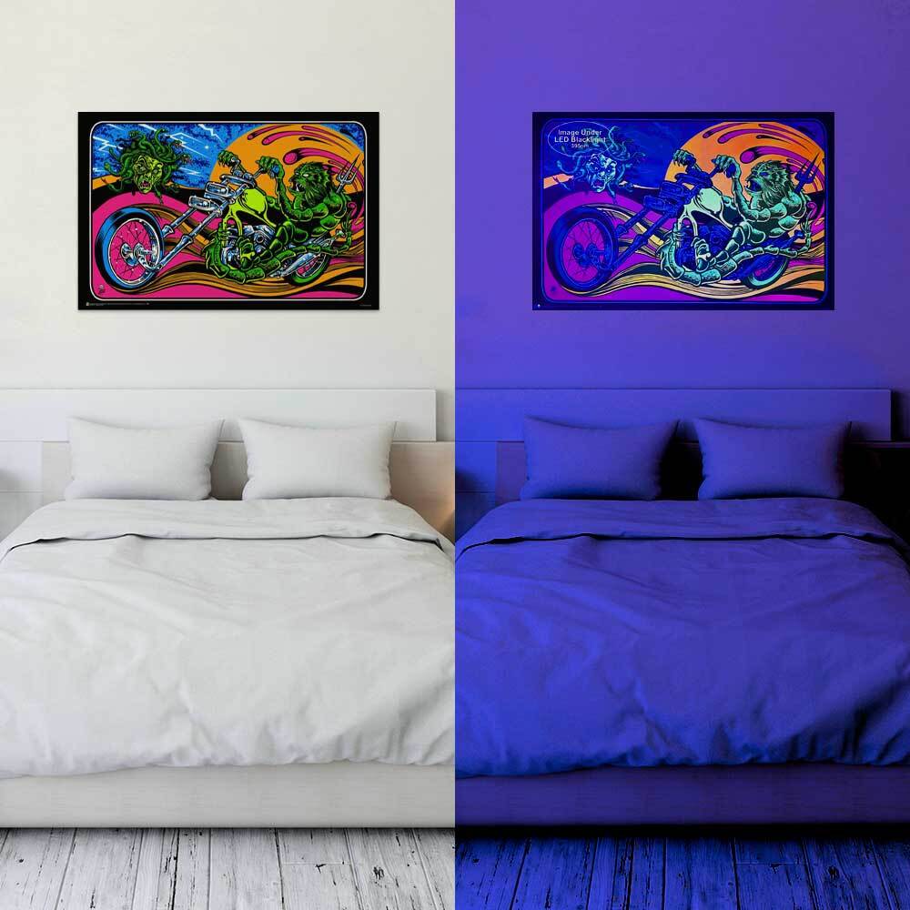 Gettin Stoned by Dirty Donny Non-Flocked Blacklight Poster - 36" x 24"