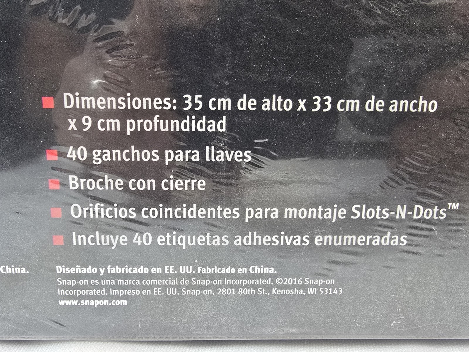 Snap On Tools Steel Locking Key Cabinet New Sealed NIB Snapon SSX16P121 Snap-On