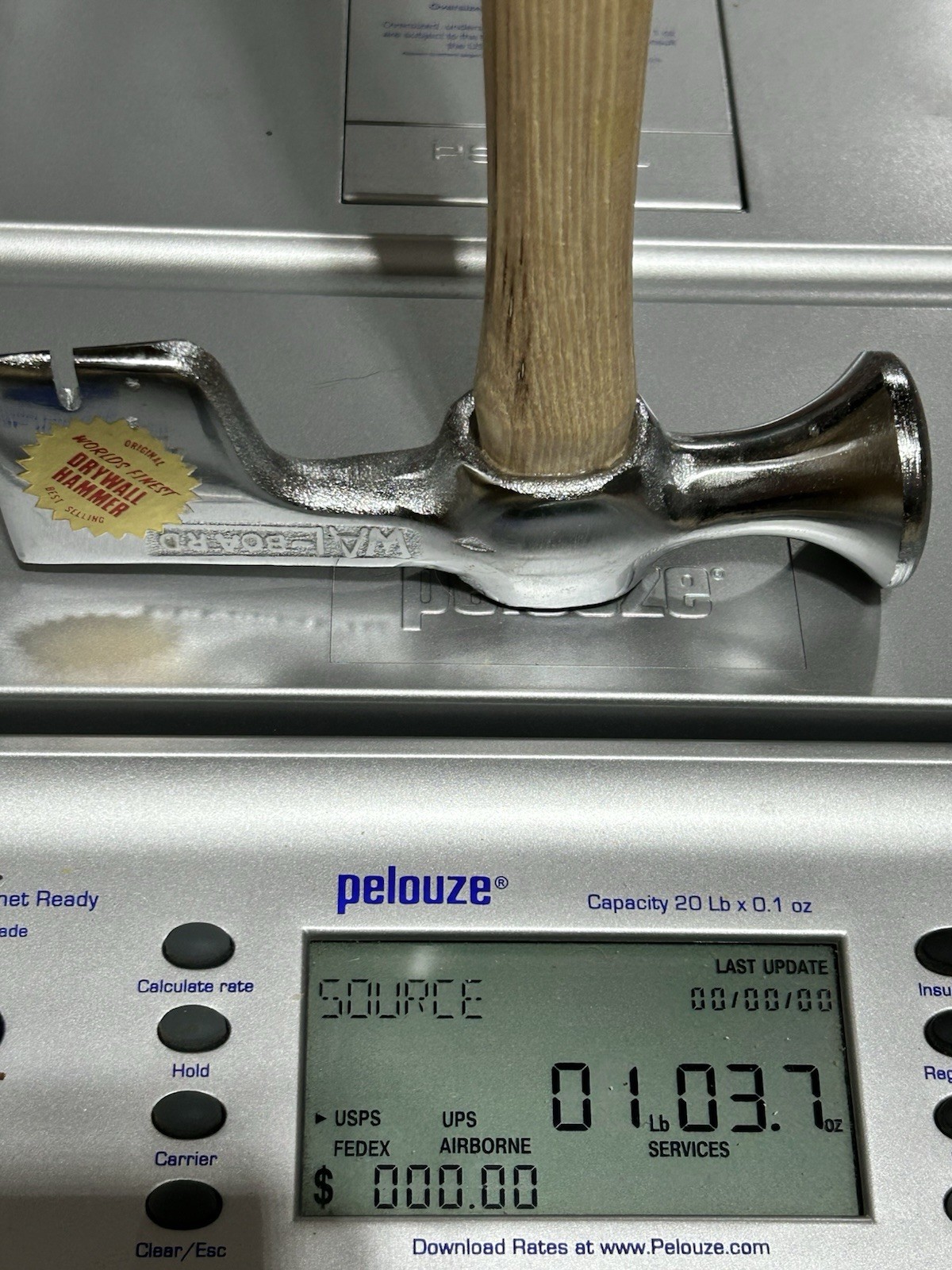 Vintage - NOS Wal-Board Drywall Sheetrock Hammer Hatchet Tool Wood Handle 🇺🇸