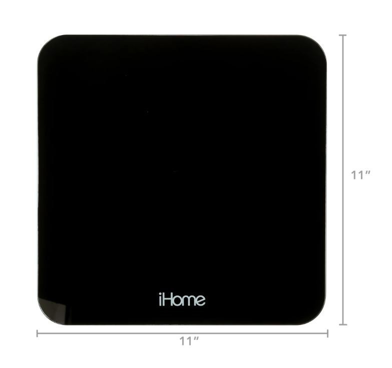 Digital Battery Powered Bathroom Scale 397 lbs, Black