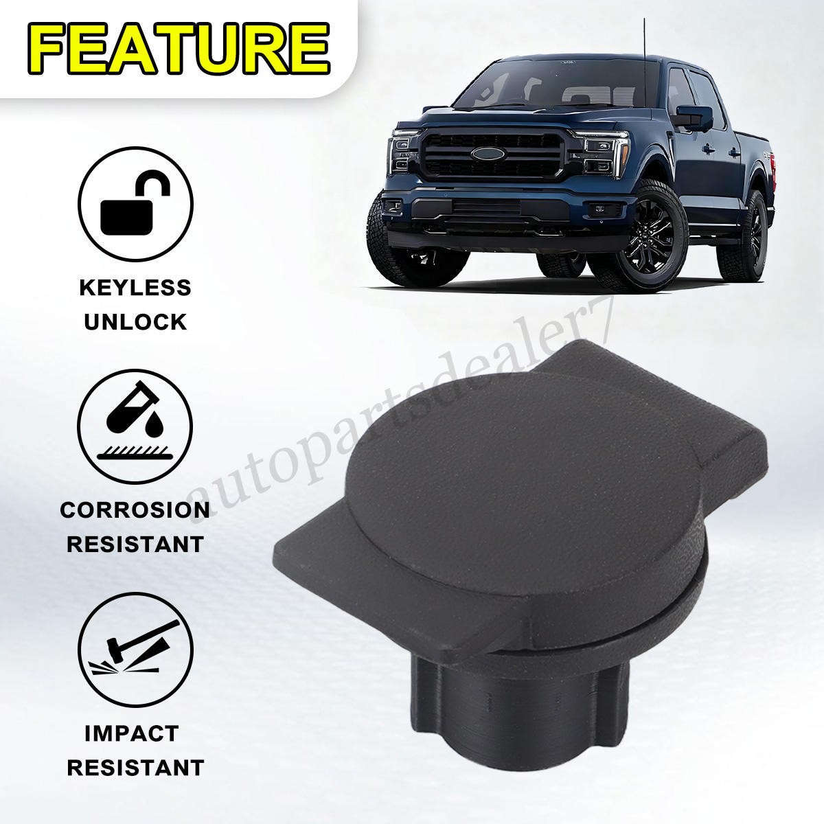 Rear Bumper Spare Tire Carrier Lock Cylinder For Ford F150 F250 F350 Super Duty