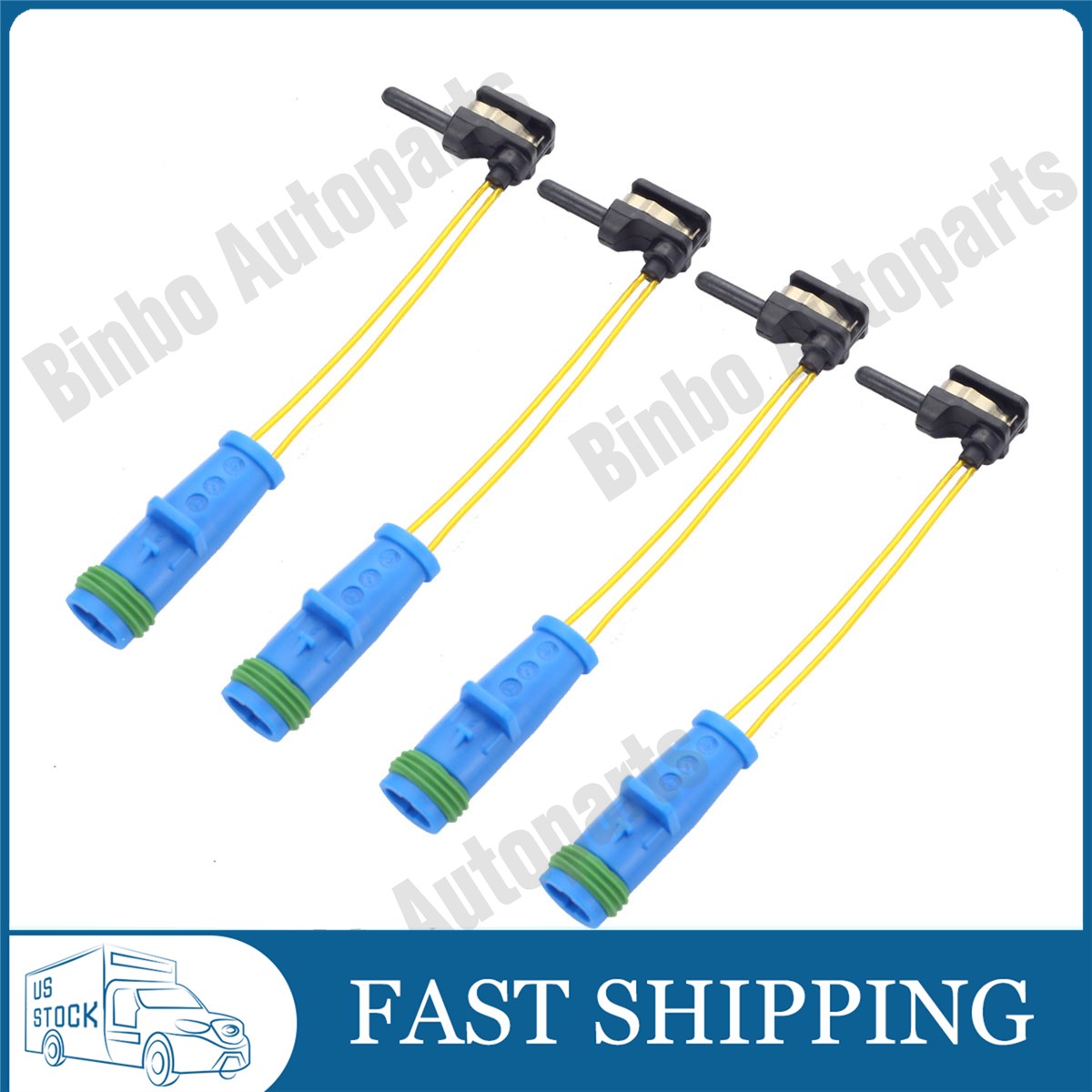 4PCS Front Brake Pad Wear Sensor For A1695401617 Mercedes Benz C300 C400 CLA250