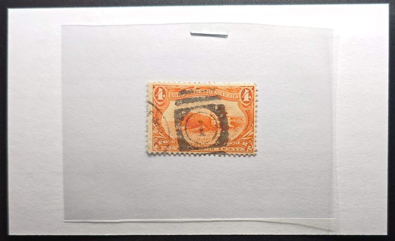 US 1898 4¢ Trans-Mississippi Exposition "Indian Hunting Buffalo" Scott #287