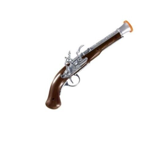 Antiqued 14" Plastic Toy Pirate Flintlock Gun Halloween Cosplay