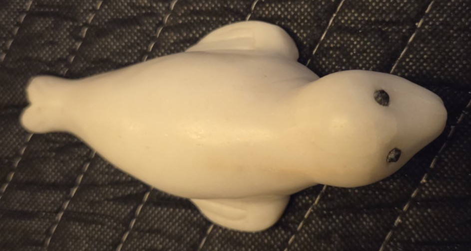 Vintage Inuit Stone Carved Seal, Very Good Condition