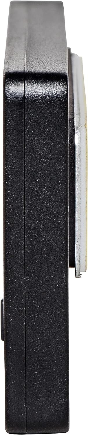 Xikar PuroTemp Rectangular Digital Hygrometer, Compact and Lightweight, Black