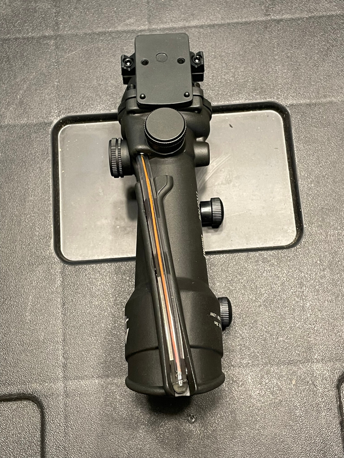 5x35 BDC Scope Fiber Optic Chevron Reticle Red Rifle Scope