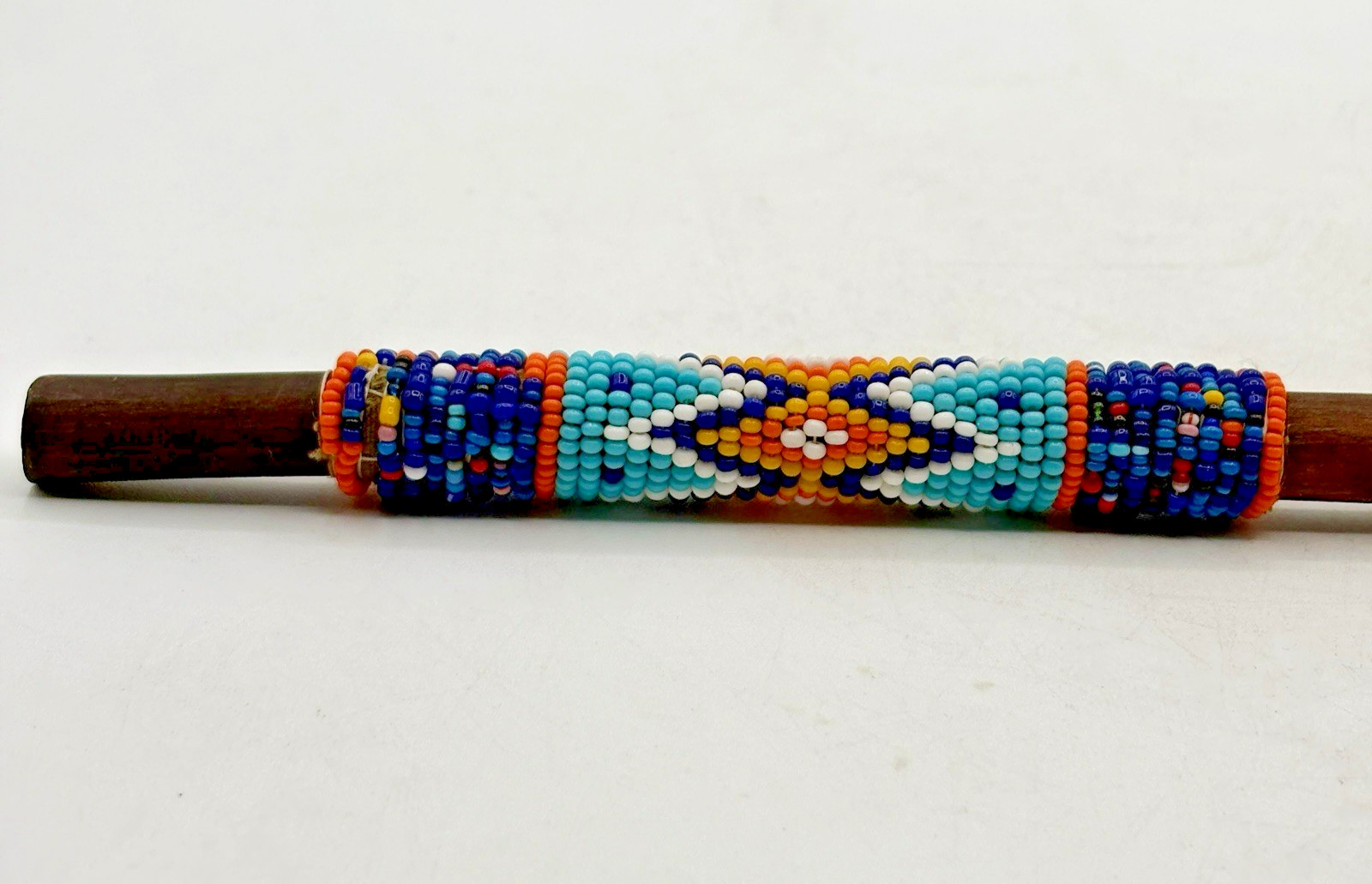 African Zululand Ukhezo Beaded Spoon South Africa 12" L - New w/ Tag - Handmade