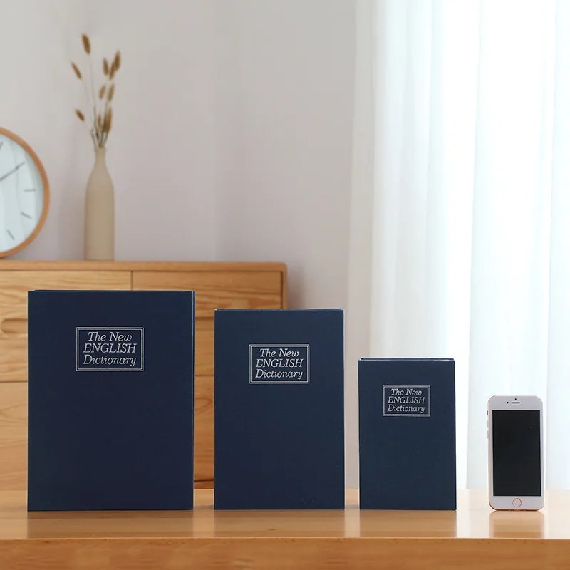 Book Safe with Key Lock – Hidden Dictionary Diversion Safe Box (S/M/L)