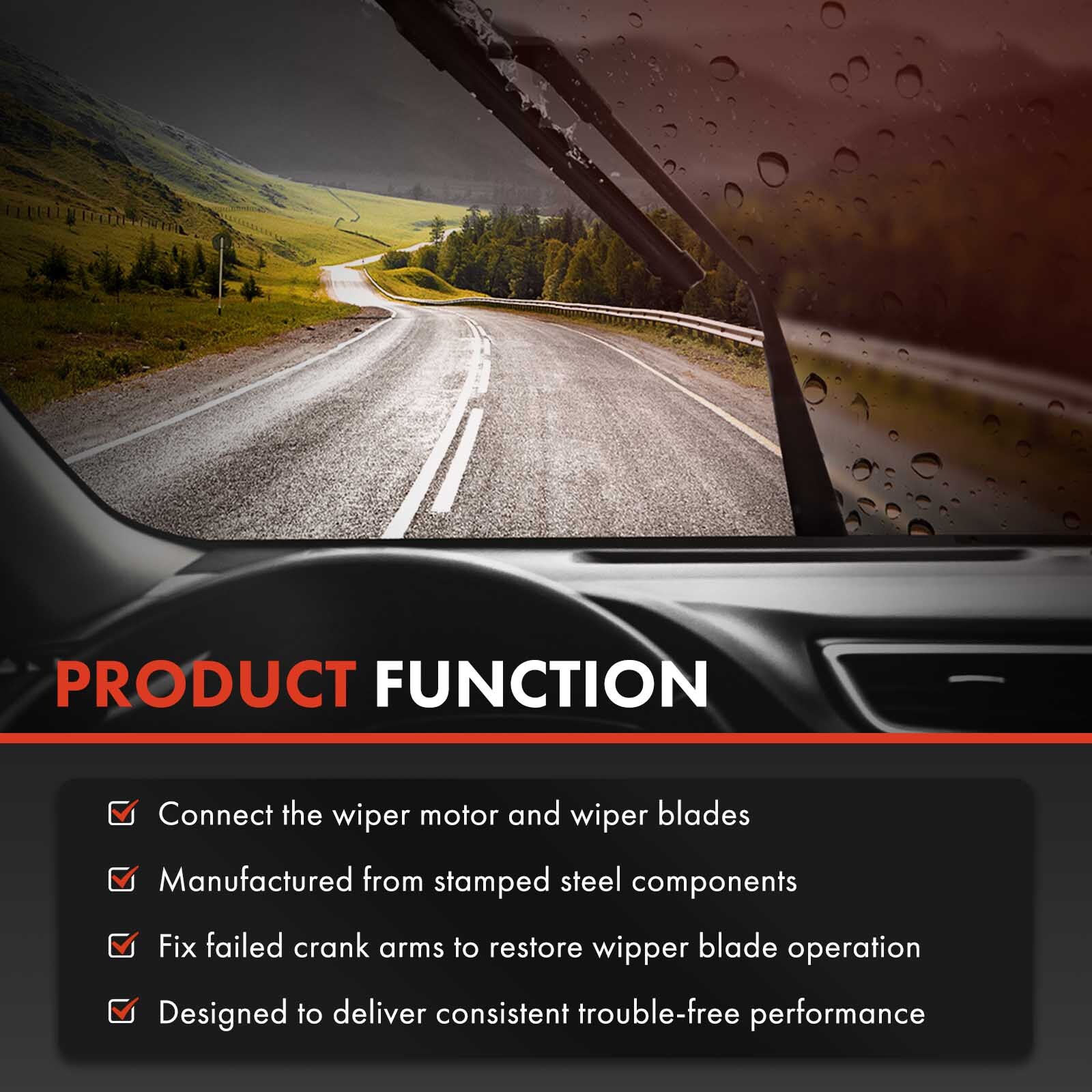 Windshield Wiper Linkage for Dodge Ram 1500 2500 3500 4500 2005-2010 3.7L 6.7L