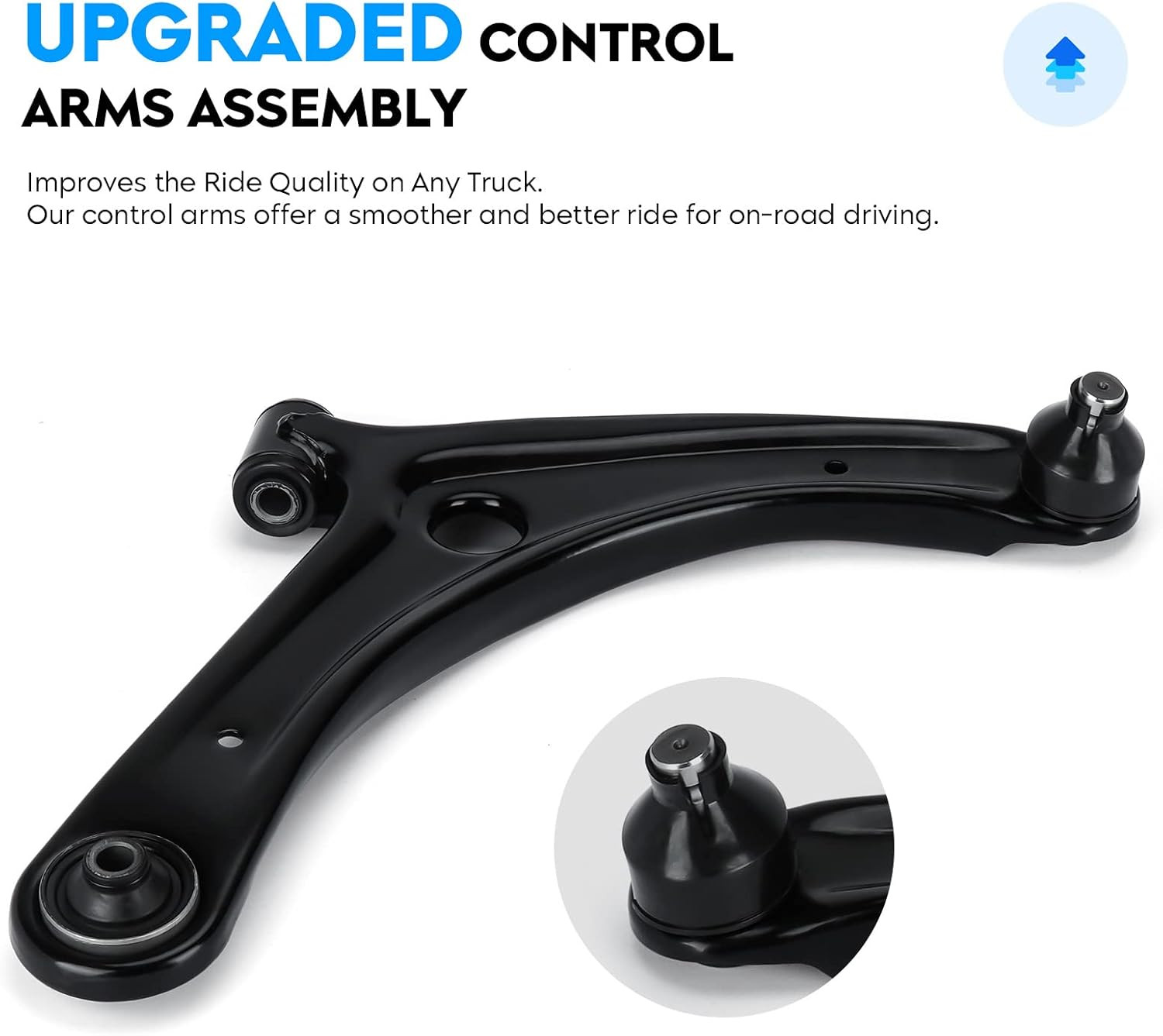 8PCS Front Lower Control Arm W/Ball Joint for 2007-2012 Caliber, 2007-2017 Compa