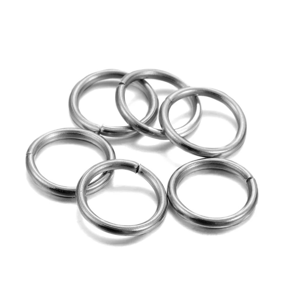 200pcs Stainless Steel Split Rings: 3–5mm Jump Rings for DIY Jewelry - NEW