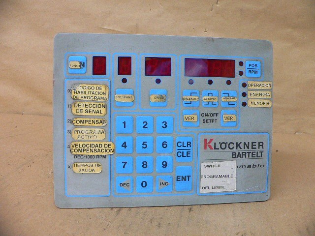 Klockner Bartlet 500081-20 Programmable Limit Switch