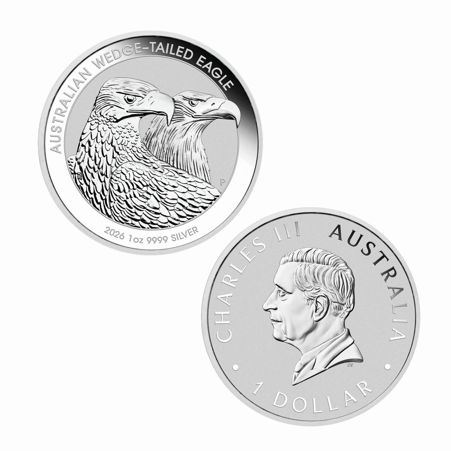 2026 Australian Wedge Tailed Eagle Proof Coin 1 Troy Oz .999 Fine Silver Round