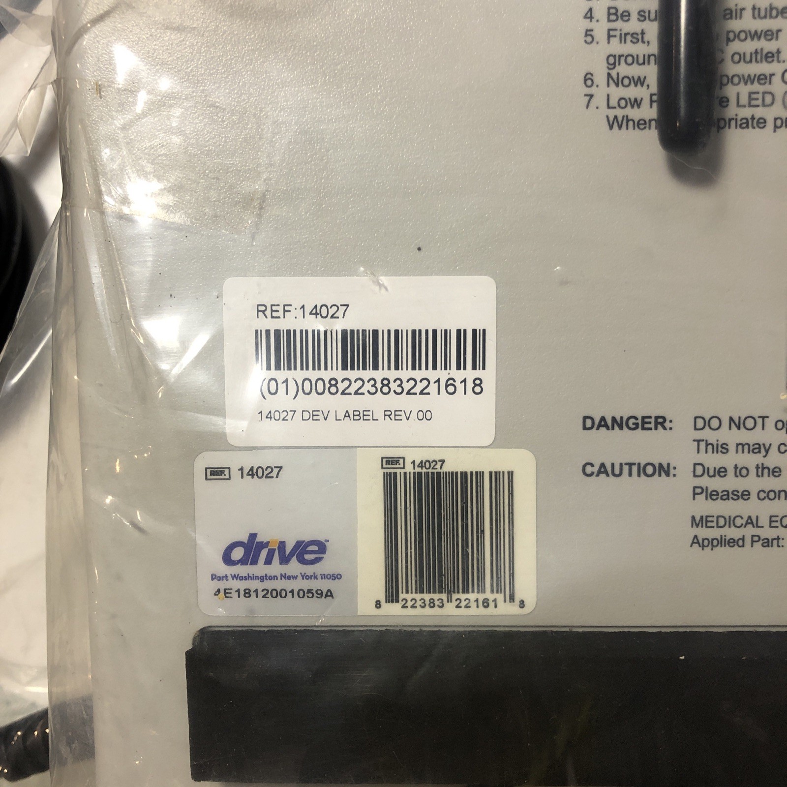 DRIVE MEDICAL Air Pump 14027 Mattress System (PUMP ONLY) NEW UNUSED