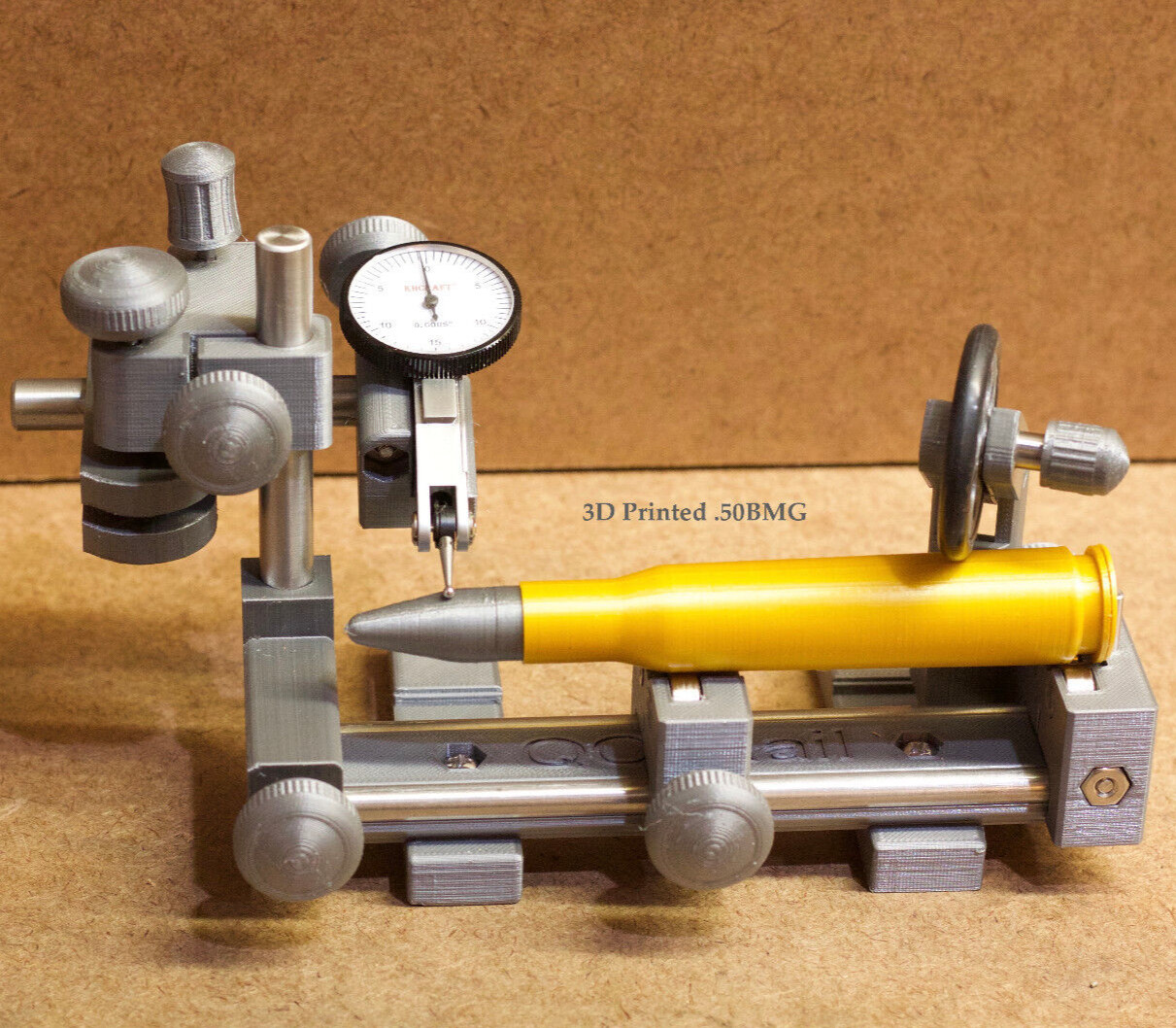 QC-Rail Concentricity Gauge Fixture for Lever Indicators to measure runout