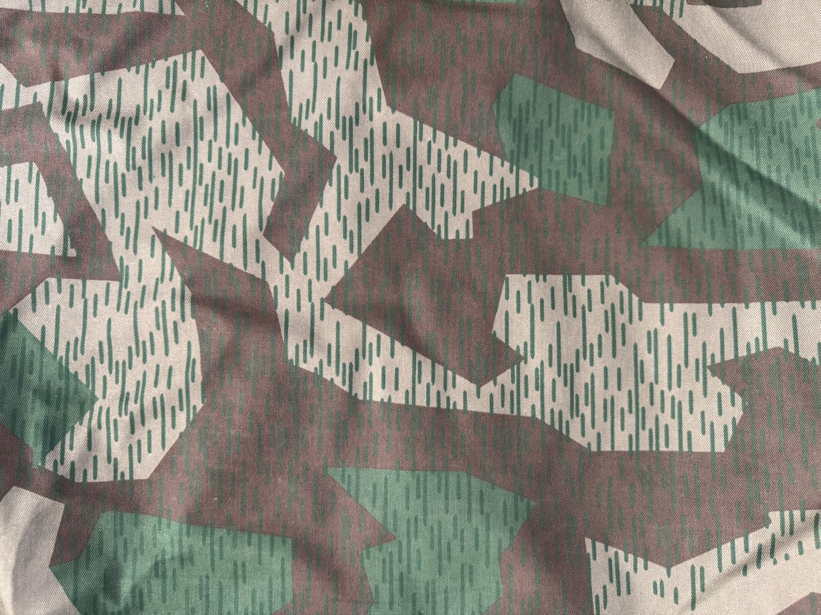 WWII German Splinter Camo  Fabric Camo Material - Bright