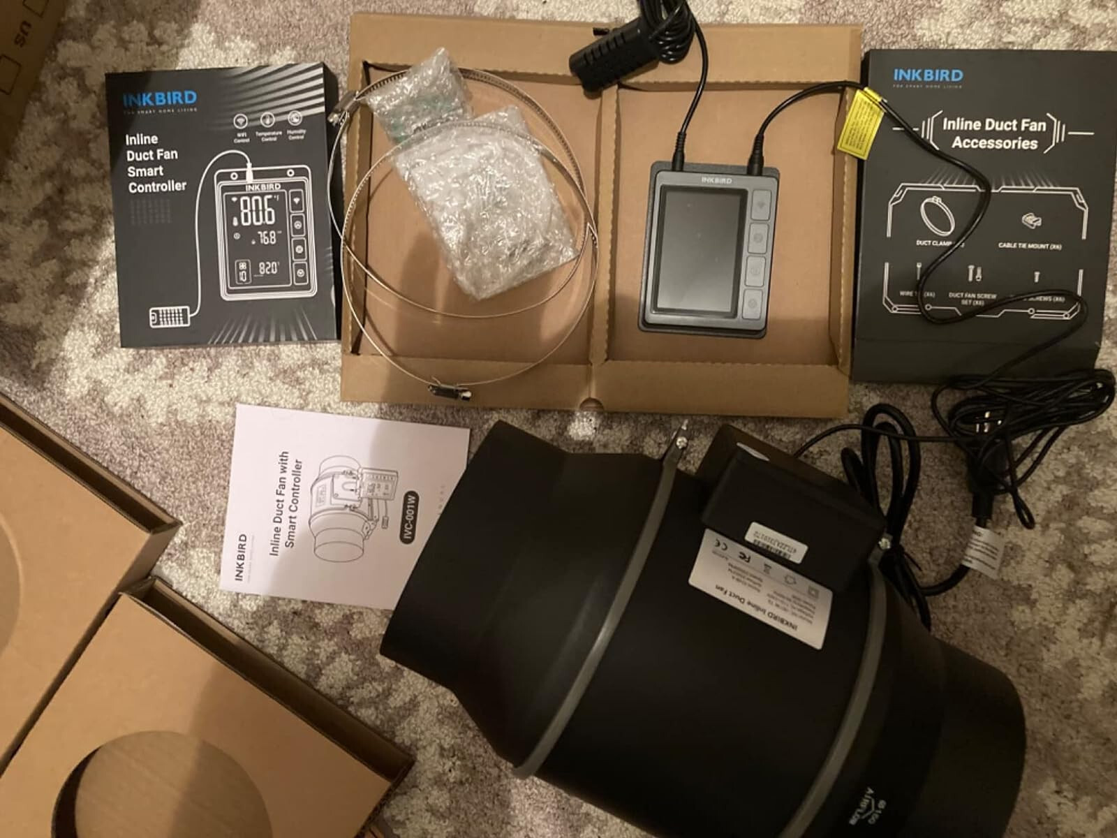 INKBIRD 6-Inch Duct Fan Grow Tent Ventilation Exhaust Fan