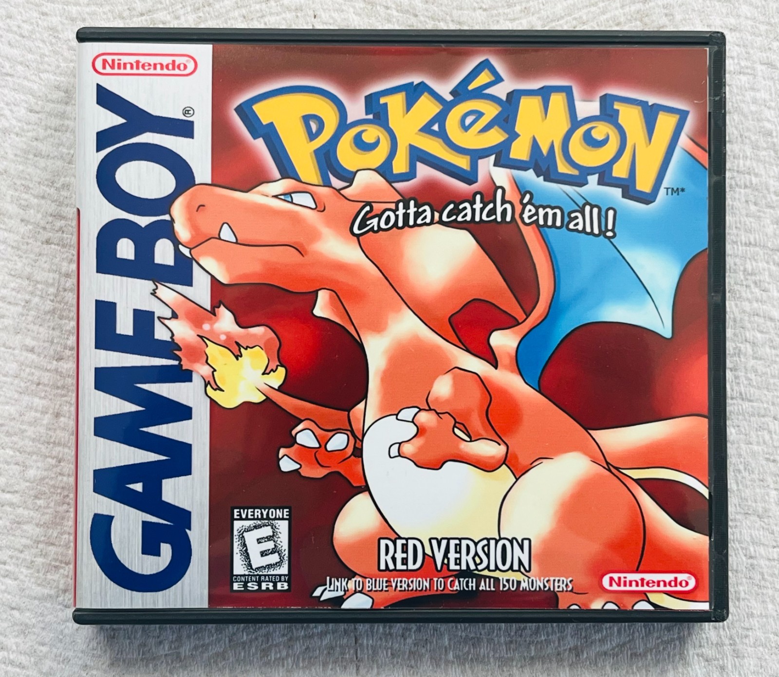 Pokemon Red, Bue, Yellow CASE ONLY 3 Pack Game Boy Box Pokémon Nintendo DS Sized