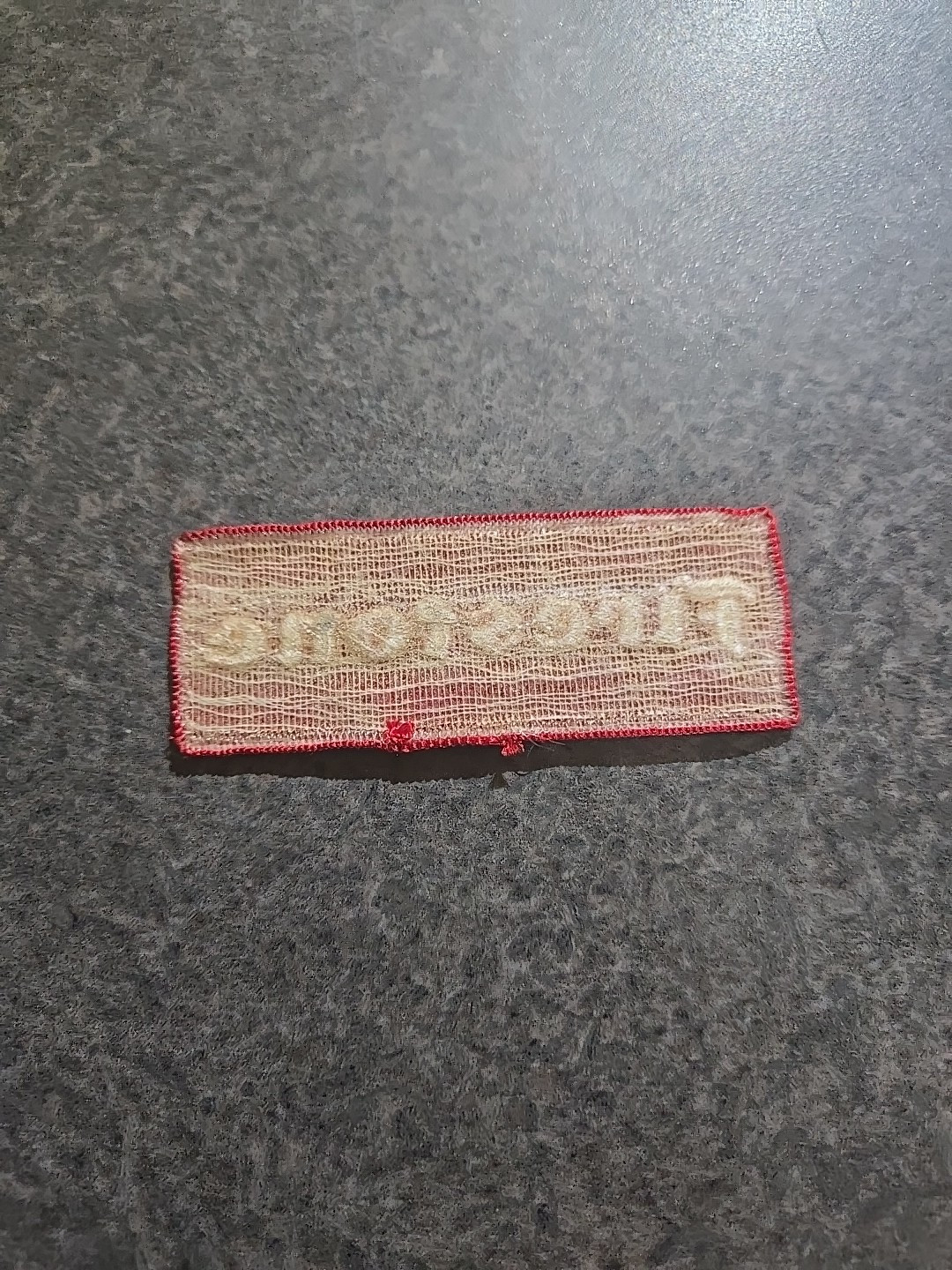 VTG FIRESTONE Logo EMBROIDERED IRON ON PATCH .NOS. 1 3/8 X 3 3/4 In