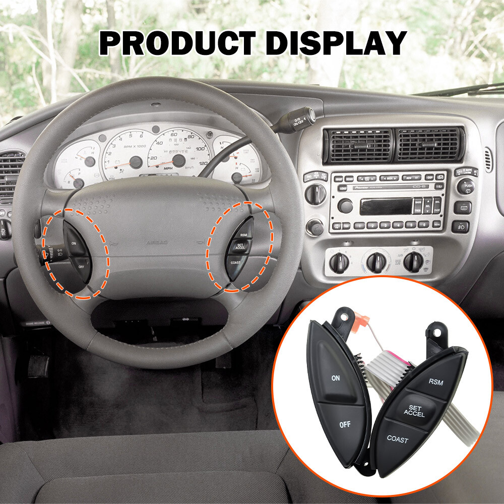 Steering Wheel Cruise Control Switch for Ford Explorer Ranger 98-05 (F87Z9C888BB