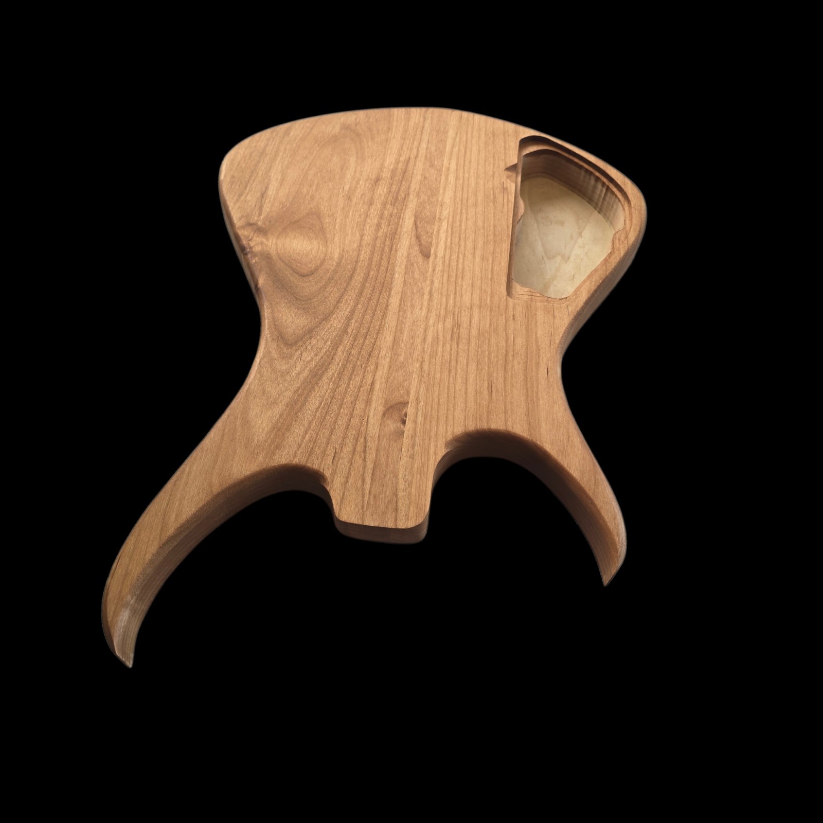 Alembic Style Custom Guitar Body 1 of a Kind Handmade Black Limba/Alder Luthier