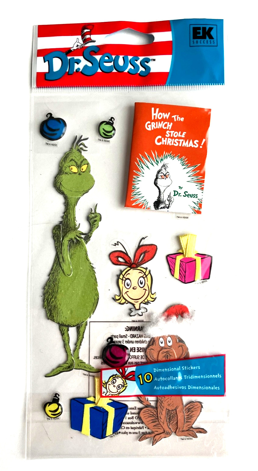 Jolee's & More Dr. Seuss Stickers, You Pick, Some RARE!