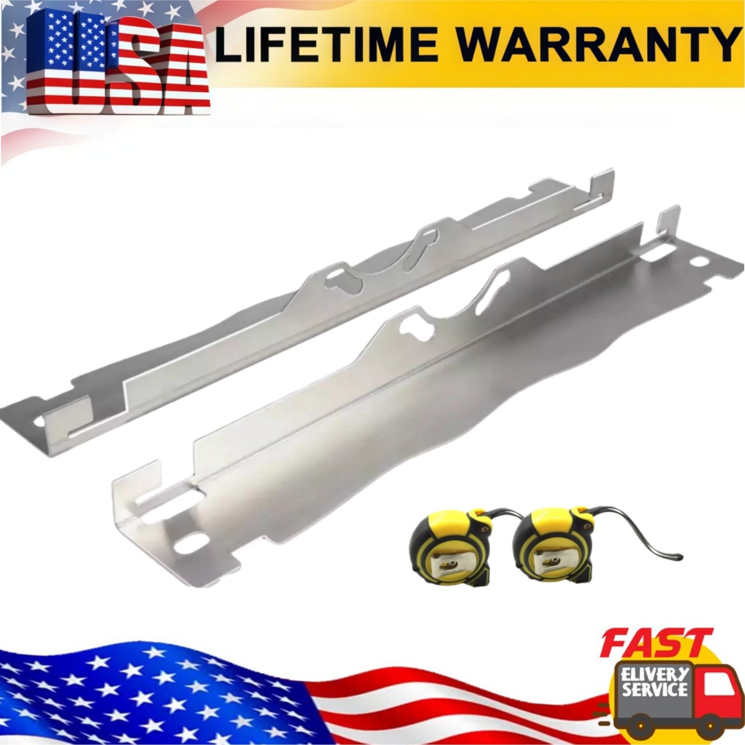 Toe Alignment Tool Plates With 2 Tape Measures, Car Wheel Alignment Gauge Set
