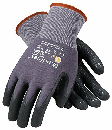 34-844 MaxiFlex MicroFoam Dotted Palm Nitrile Grip Coated PROTECTIVE WORK GLOVES