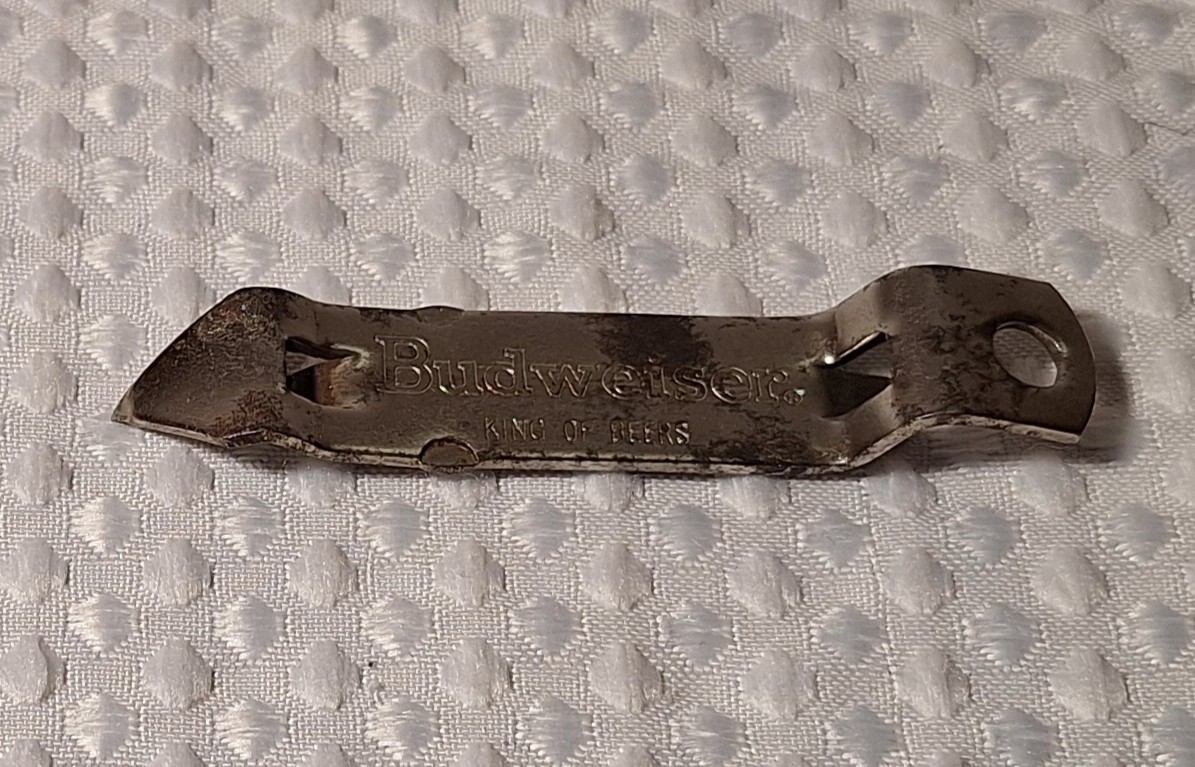 Vintage Budweiser King of Beers Small Metal Beer Bottle Can Opener