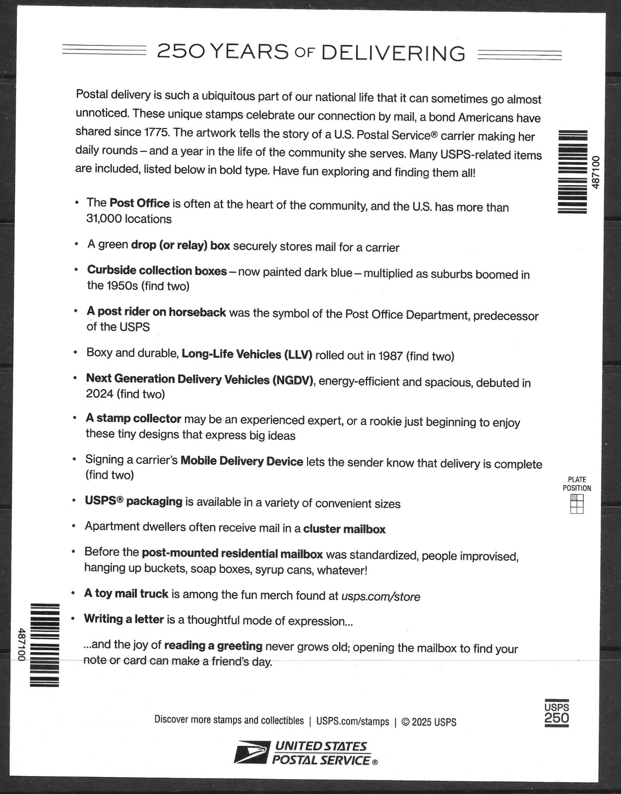 COMPLETE 2025 Commemorative, Special, Priority Stamps Year Set (DIE-CUT) Issues