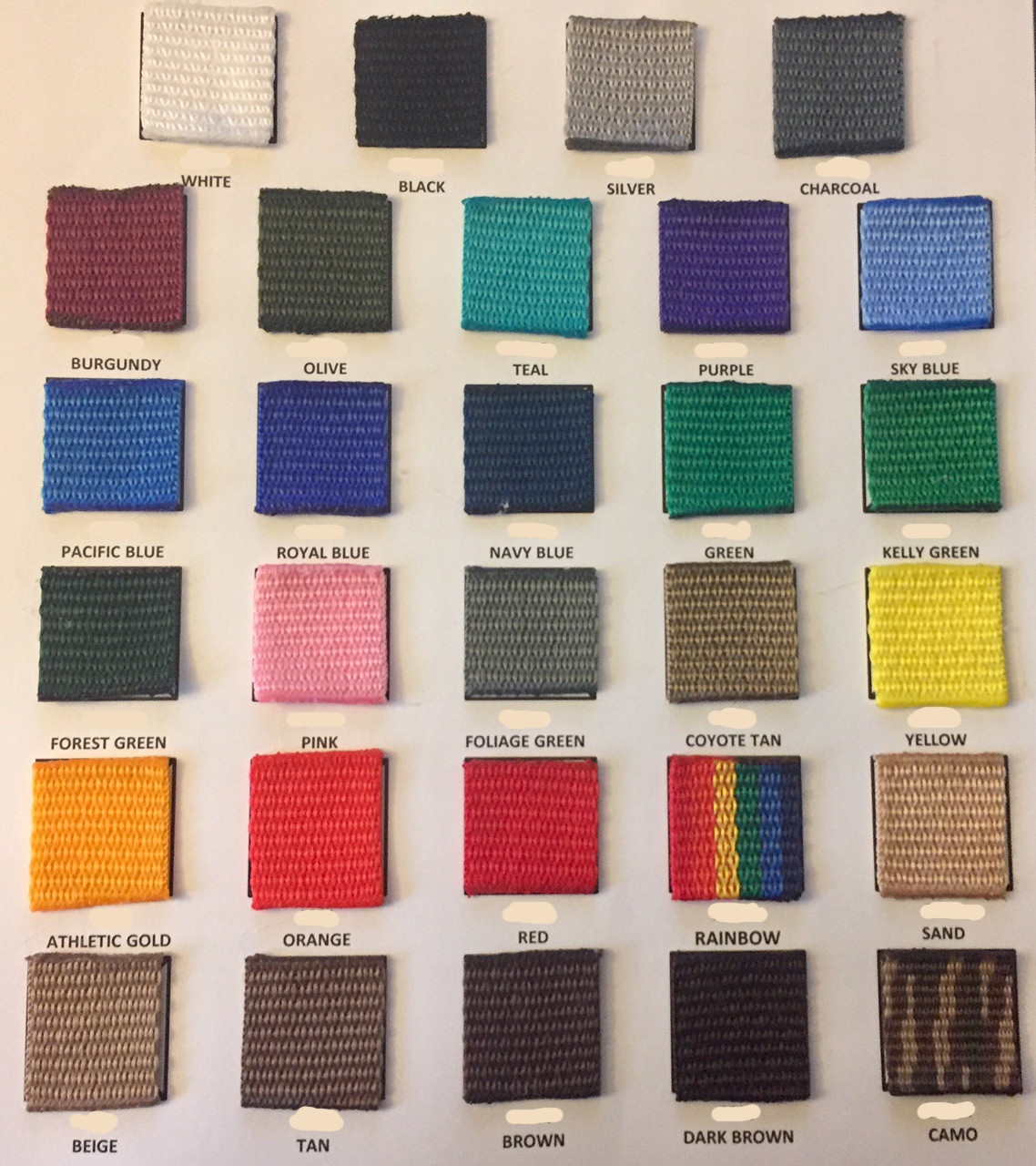 1.5 Inch Polypropylene Webbing Heavy Weight 1.5" strap