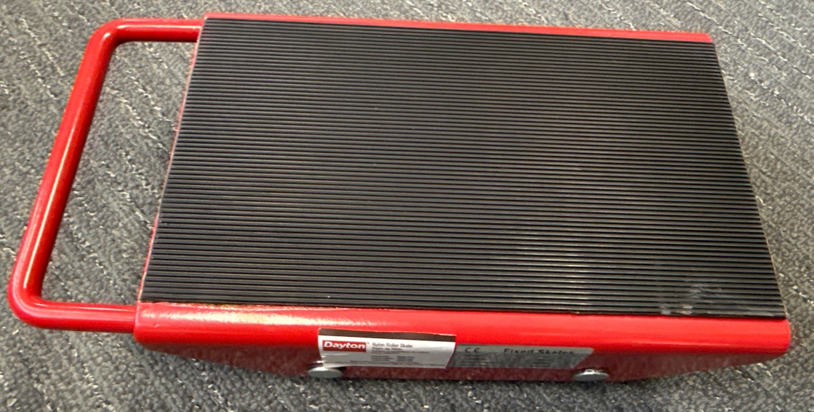 Dayton 2MPR7 Machine Nylon Roller Skates, 6600 lb Capacity, 8 3/4" x 13", 4 Whee