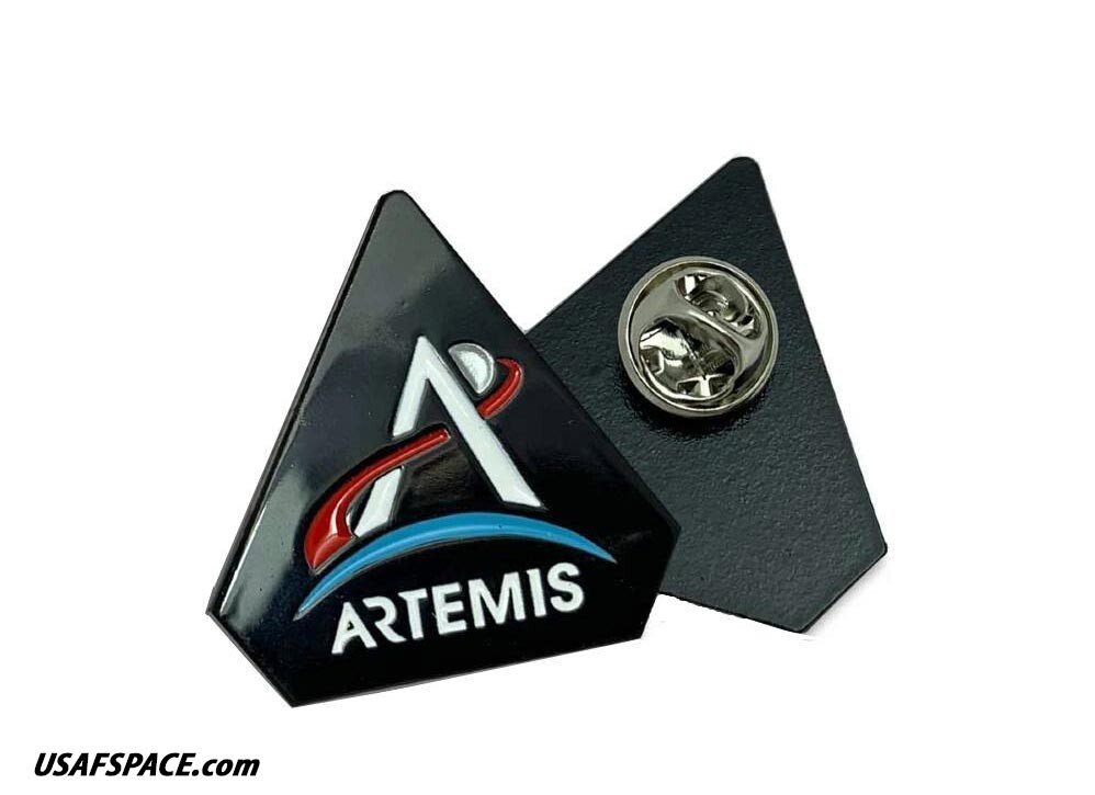 Authentic ARTEMIS PROGRAM- SLS -ORIGINAL NASA- BLACK SPACE Mission PIN