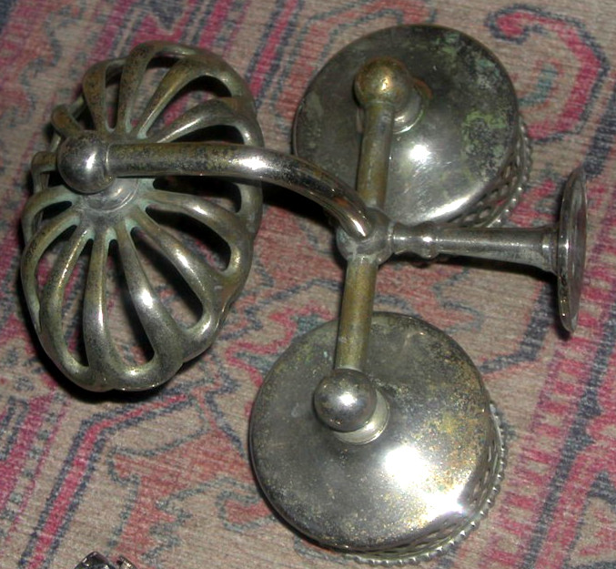 Antique Chrome Brass Bathroom Sink Soap Dish Holder & Cup Holders Wall Mount