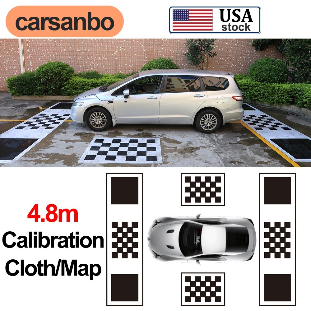 For 360° Car Camera Panoramic View System Checkered Calibration Cloth Reusable
