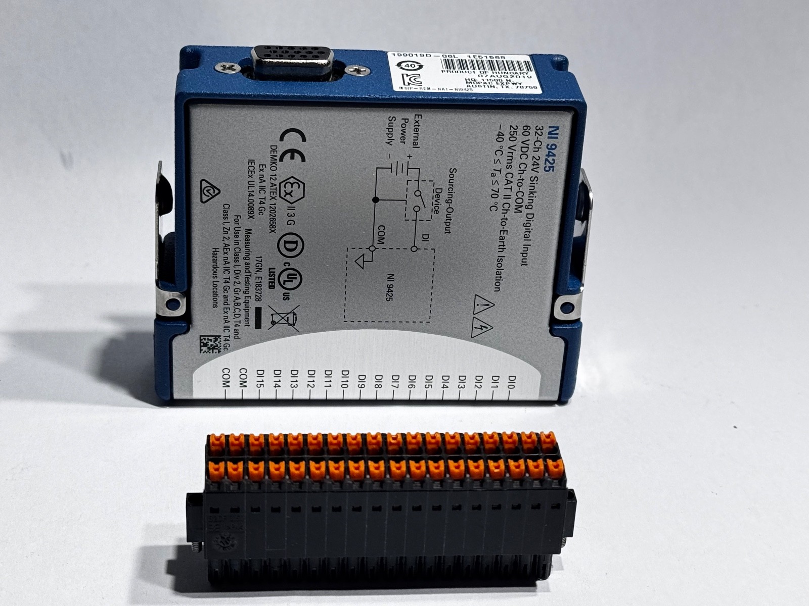 National Instruments Ni 9425 Module W/Contact Block Qty Available! US Shipped