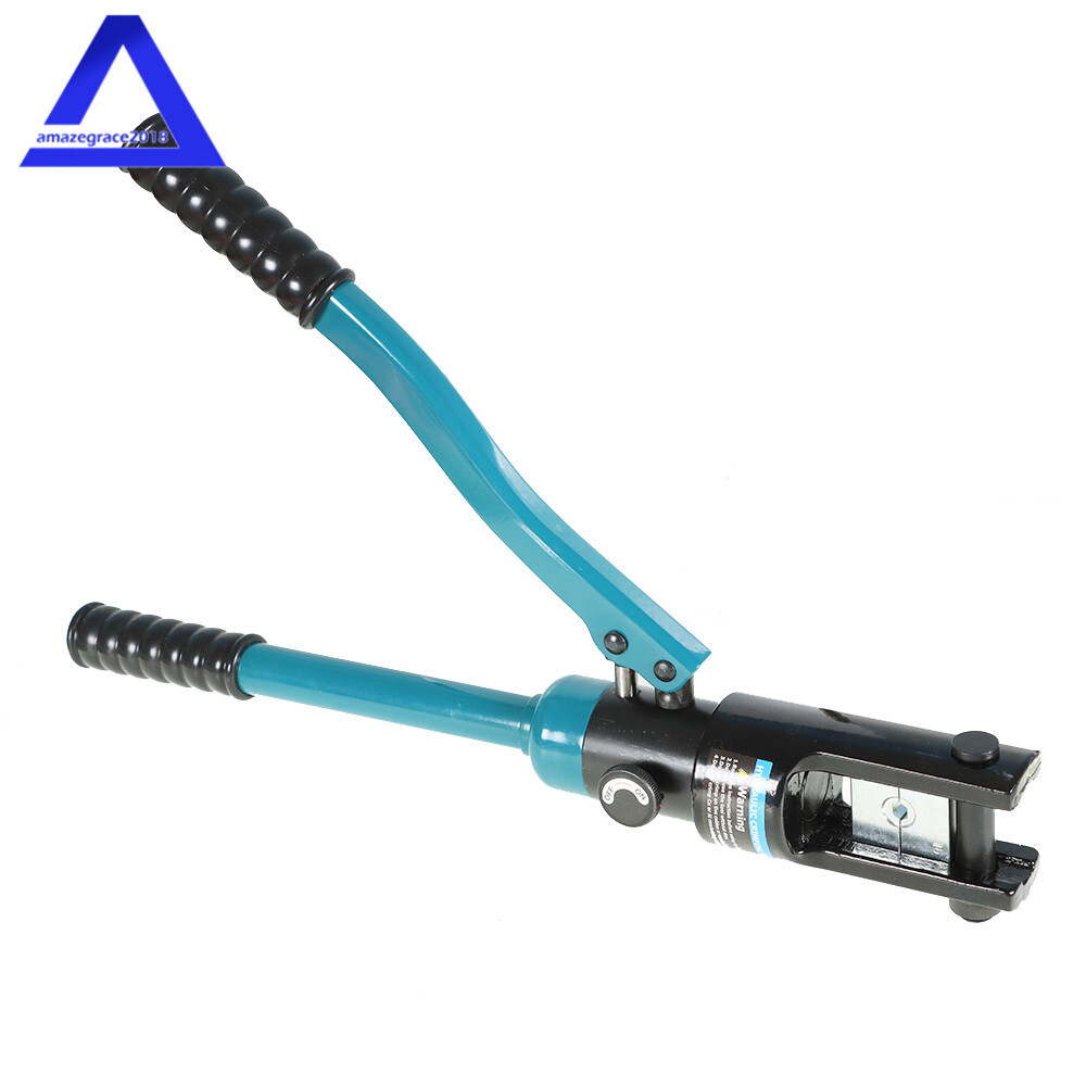 16 Mt Hydraulic Wire Terminal Crimper Battery Cable Lug Crimping Tool W/13 Dies